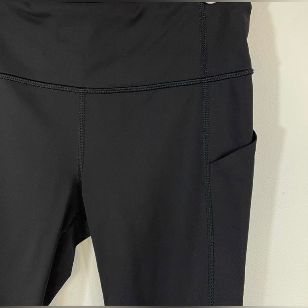 Lululemon Pace Rival 3/4 Solid Black Luxtreme Mes… - image 4